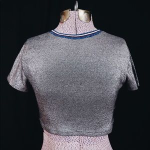 Urban Outfitters Metallic Crop Top